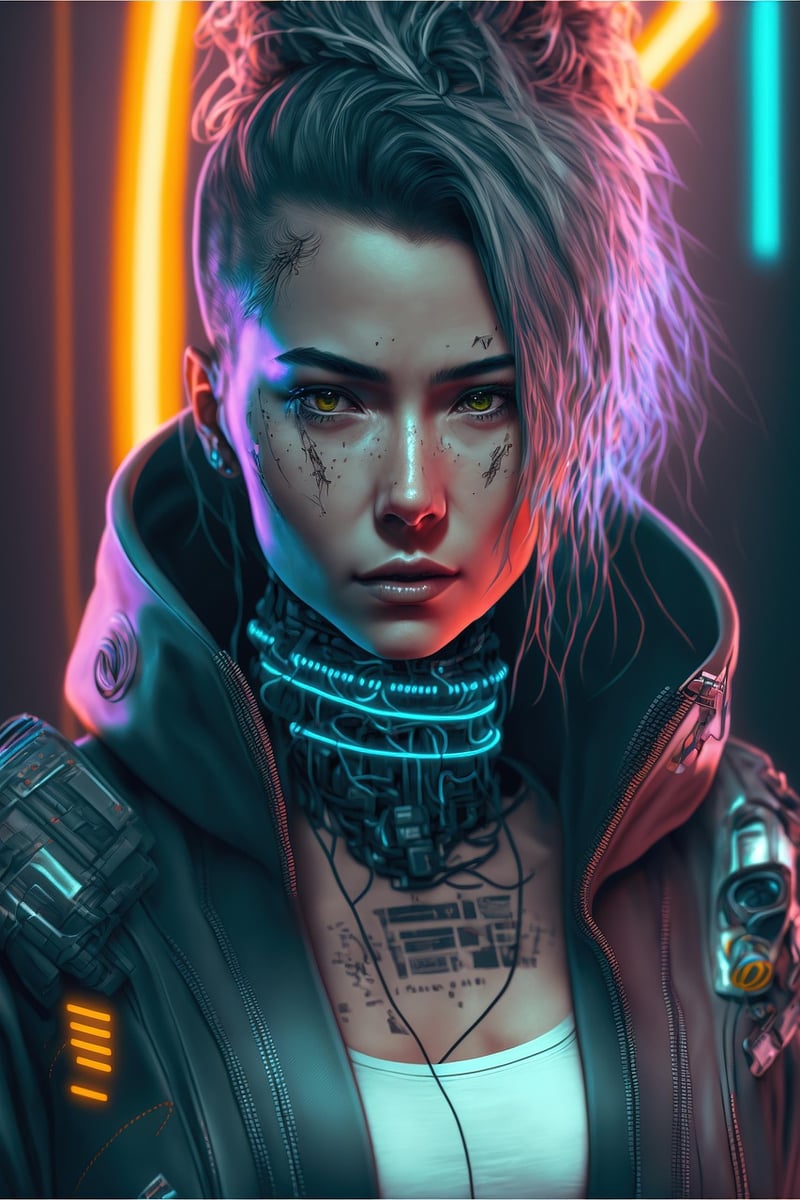 Cyberpunk Futuristic Robot